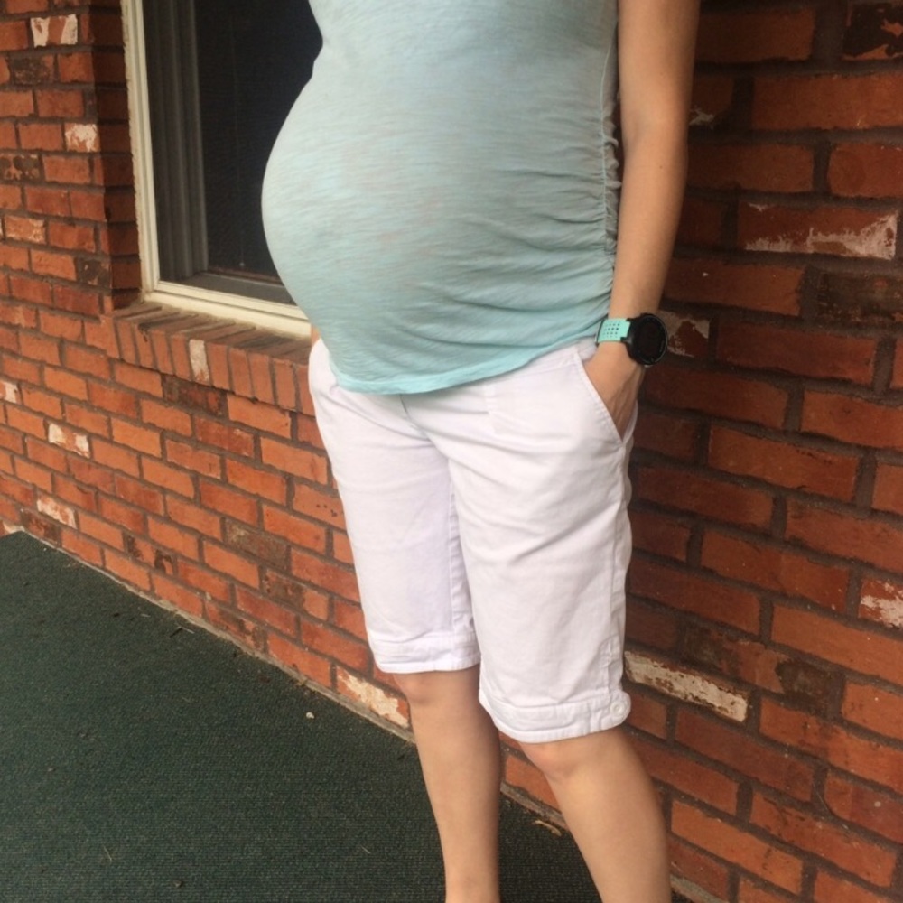 Motherhood maternity white shorts